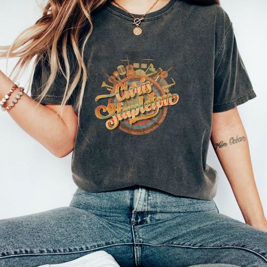 Tshirt Music Designs Vintage Retro - Chris Stapleton T-Shirt