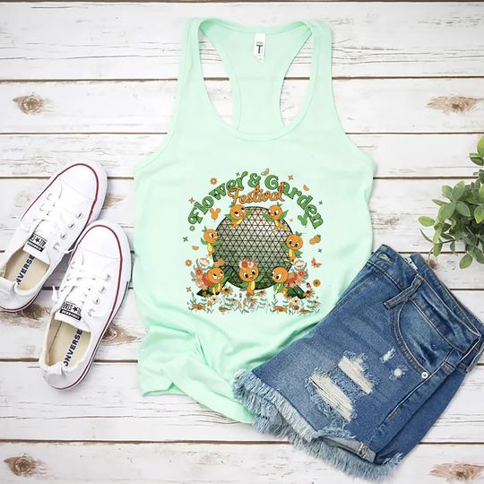 Orange Bird Tank, Disney Epcot Flower Tank, Epcot Flower And Garden Festival Shirt