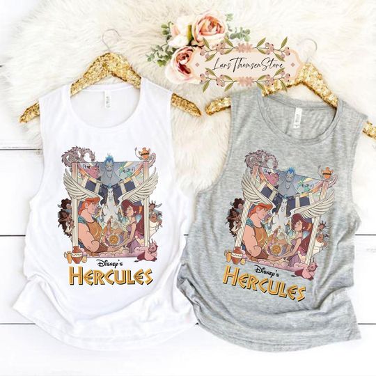 Vintage 90's Disney Hercules Tank, Retro Hercules 1997