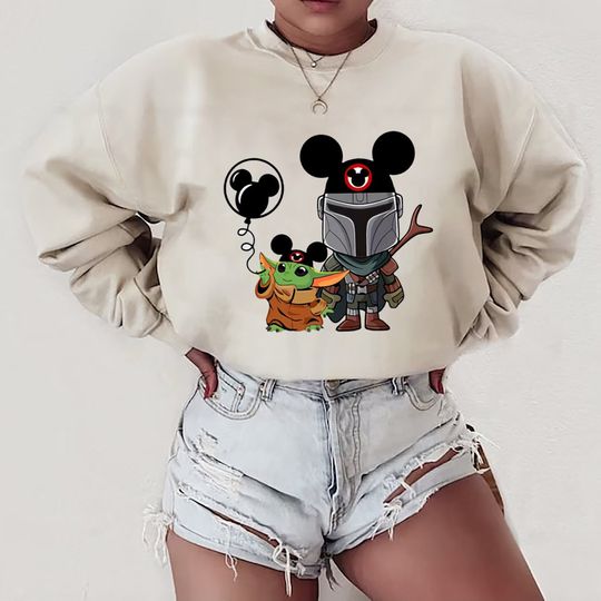 Baby Grogu Sweatshirt, Disney Star Wars Shirt, The Mandalorian Shirt
