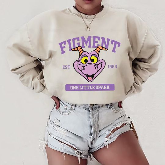 Disney Figment Sweatshirt, Epcot Figment Shirt, Figment Est 1983 Shirt
