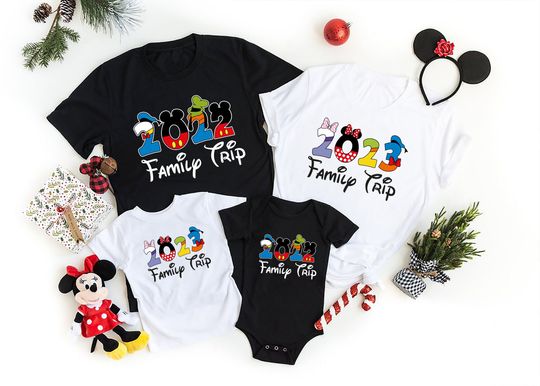 Vacation Disney Family Trip 2023 Shirts, Disney Shirts, First Disney Trip Matching Family Shirts