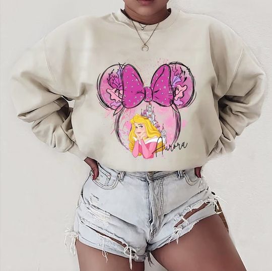 Disney Princess Sweatshirt, Princess Aurora Sweatshirt, Disney Girls Shirt