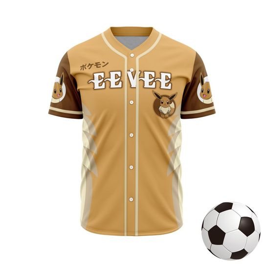Eevee Eeveelution PKM Baseball Jersey