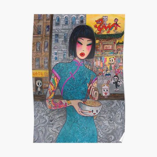 Chinatown - Simone Legno tokidoki New York ComicCon Premium Matte Vertical Poster