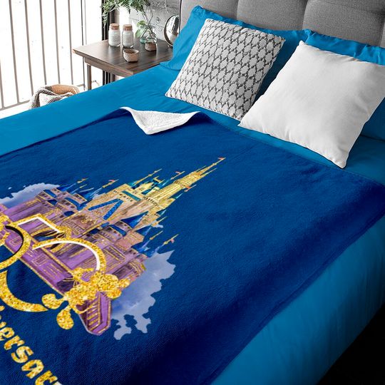 Disney 50th Anniversary Baby Blankets, Disney Magic Kingdom Baby Blankets, Matching Disney Family Baby Blankets