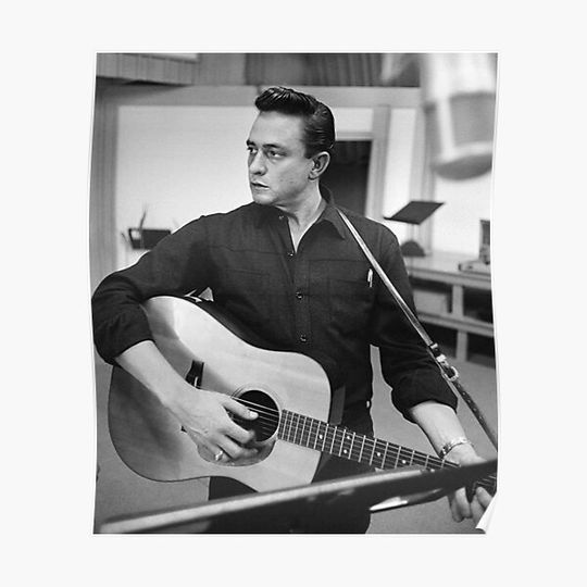 johnny cash Art Premium Matte Vertical Poster