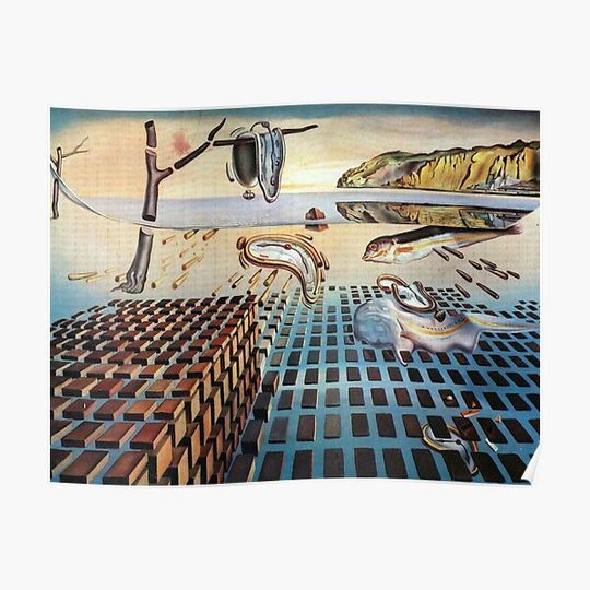 The Disintegration of the Persistence of Memory--- SALVADOR DALÍ Premium Matte Vertical Poster