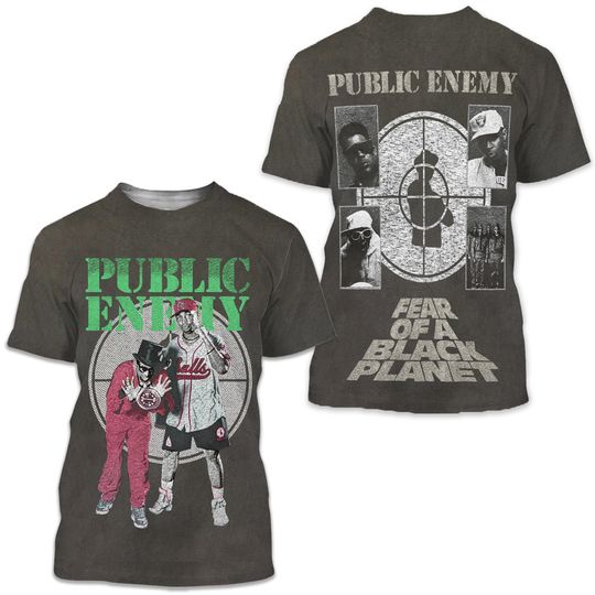 Public Enemy 1990 Fear Of A Black Planet Vintage T-Shirt