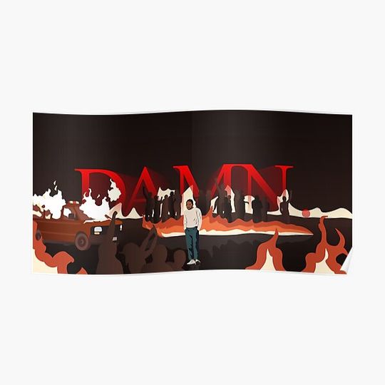 Kendrick Lamar - DAMN. poster Premium Matte Vertical Poster