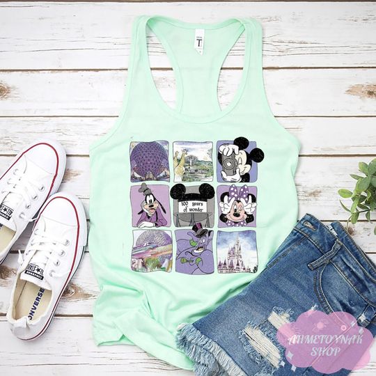 Disney 100 Years of Wonder Tank, Disney World Tank, Disney 100th Anniversary Tank, Disneyland 100th Tank