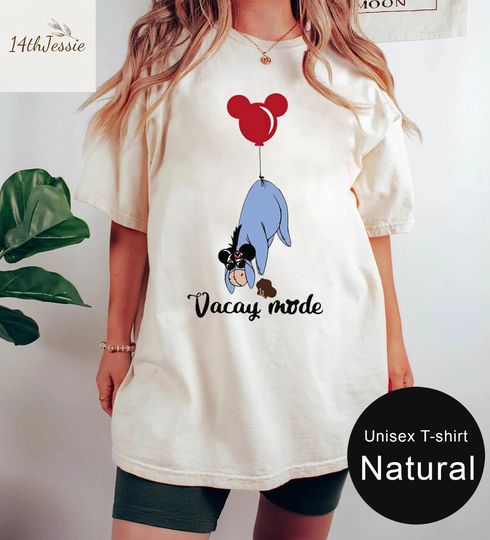 Eeyore Vacay Mode Shirt, Disney Balloon Shirt, Disney Trip Shirt