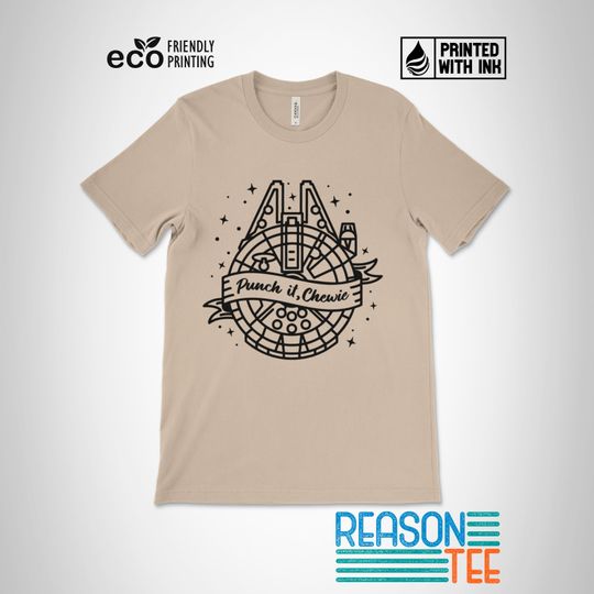 Punch It Chewie Shirt, Millennium Falcon T-Shirt