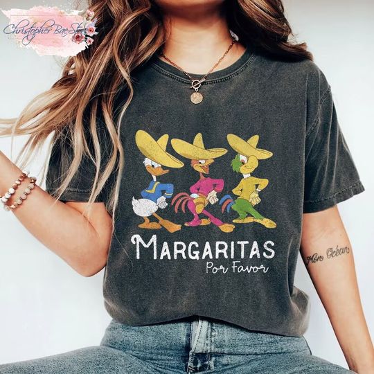Retro Disney The Three Caballeros Shirt, Donald Duck, Jose Carioca