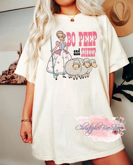 Vintage Bo Peep and Sheep Shirt, Toy Story Bo Peep Shirt, Disney Pixar Shirt