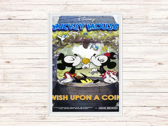 0155 Disney Mickey's Runaway Railway Poster.  Disneyland Disney World Poster