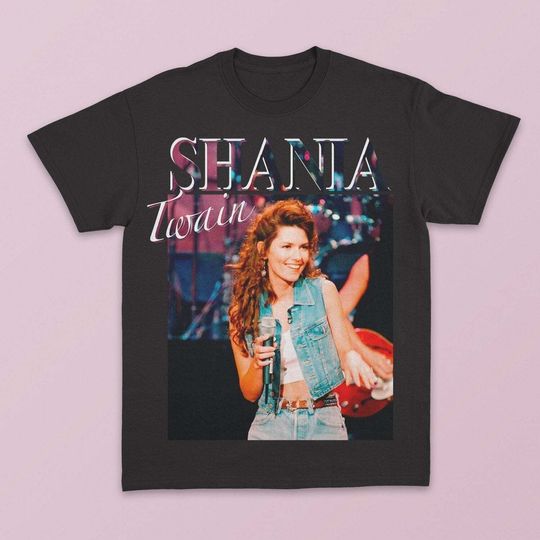 Shania Twain Vintage Unisex T-Shirt, Shania Twain 90s Tee
