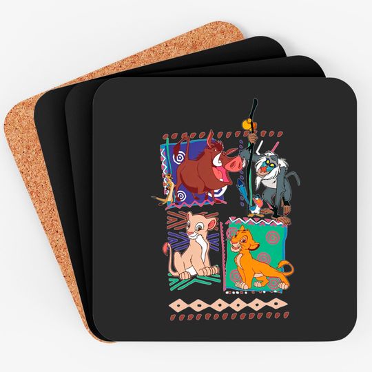 Retro 90s Disney Lion King Coasters, Disney Comfort Colors Coasters, Simba Coasters, Timon & Pumbaa Coasters, Nala Coasters
