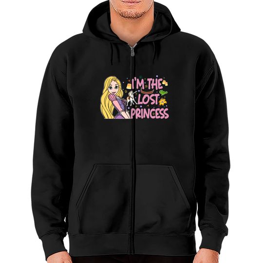 Tangled Zip Hoodies, Lost Princess Zip Hoodies, Rapunzel Zip Hoodies, Disney Princess Zip Hoodies