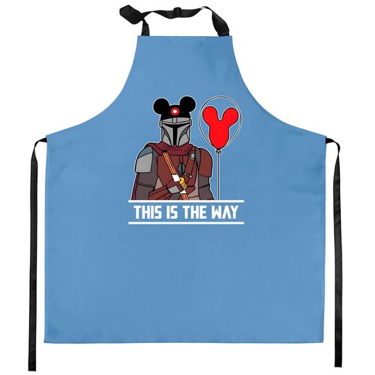 This Is The Way Kitchen Aprons, Disney Kitchen Aprons, Star Wars Kitchen Aprons, Mandalorian Kitchen Aprons