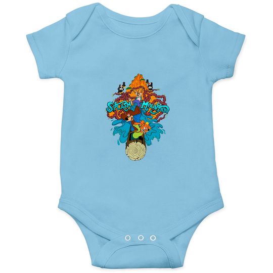 Splash Mountain Comfort Colors Onesies, Disney Mountain Onesies