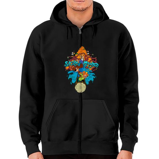 Splash Mountain Comfort Colors Zip Hoodies, Disney Mountain Zip Hoodies