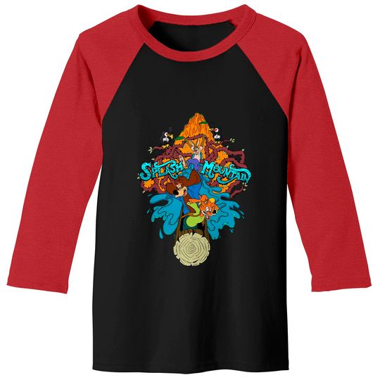 Splash Mountain Comfort Colors Baseball Tees, Disney Mountain Baseball Tees