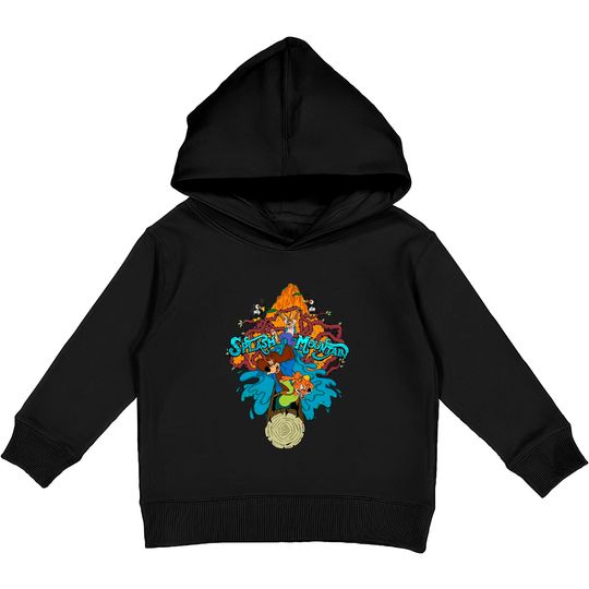 Splash Mountain Comfort Colors Kids Pullover Hoodies, Disney Mountain Kids Pullover Hoodies