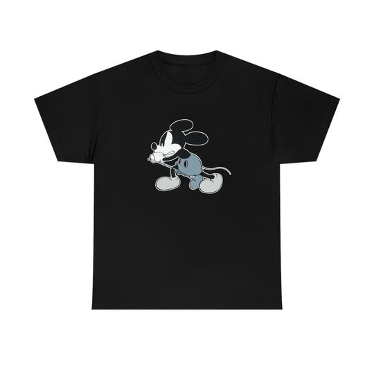 Number Nine Mickey Mouse Tee, Japanese Replica Shirt Mickey Graphic Shirt