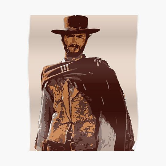 Clint Eastwood Premium Matte Vertical Poster