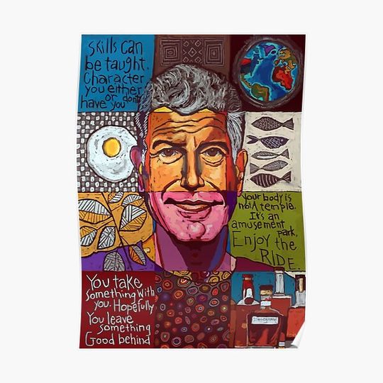 Anthony Bourdain Premium Matte Vertical Poster