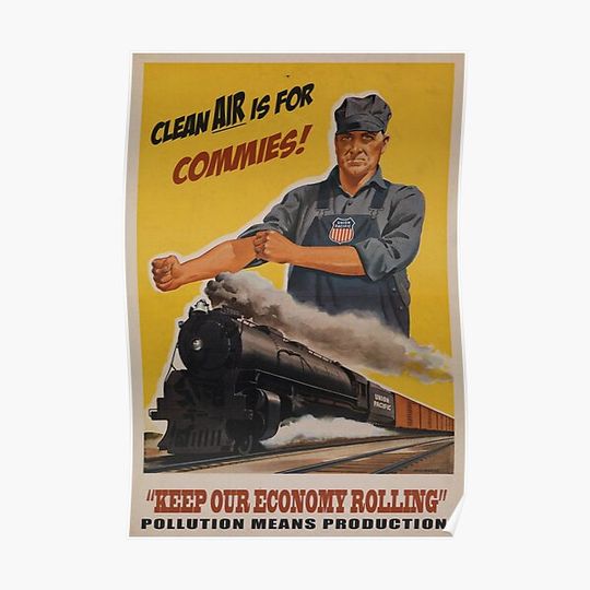 Discover Clean air is for commies Premium Matte Vertical Poster