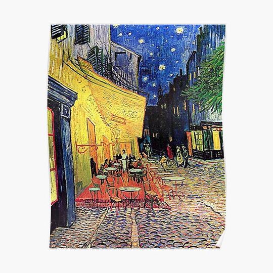 Discover Van Gogh Cafe Terrace Premium Matte Vertical Poster