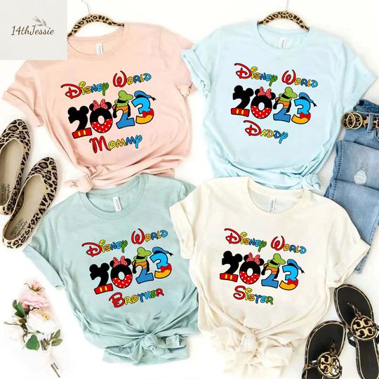 Custom Disney World 2023 Shirts, Disney Trip 2023 Shirts