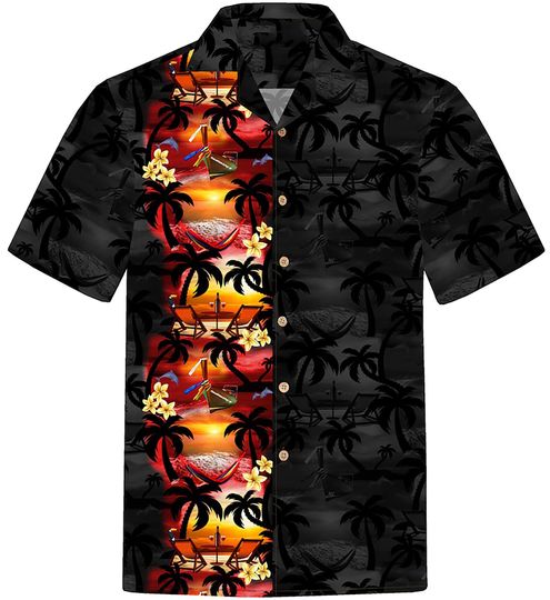 Discover Hawaiian Shirt Paradise Night, Tropical Pattern Shirt ,Funny Hawaiian Shirt