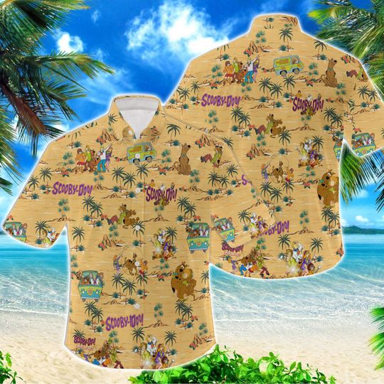 Discover Scooby-Doo Tropical Hawaiian Shirt,  Summer Beach Trip Family Hawaiian Shirt, Aloha Hawaiian Beach Shirt