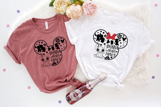 Ohana Means Family Shirt, Mickey Head Shirt, Disney Shirt, Lilo And Stitch Shirt, Animal Kingdom Shirt, Mickey Ears Shirt