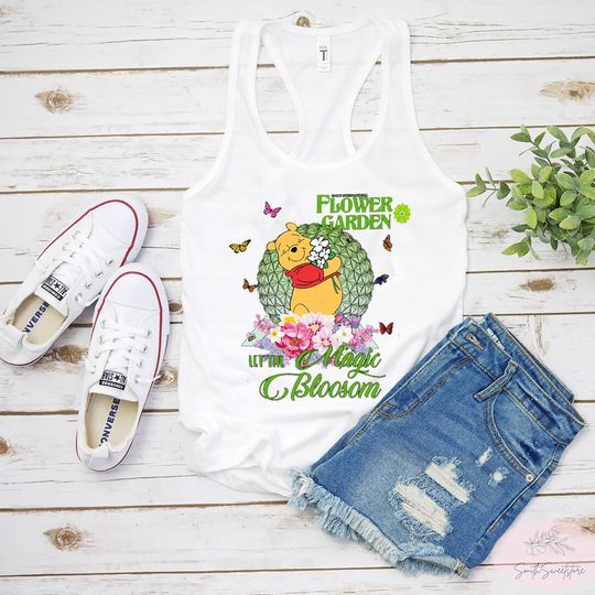 Flower And Garden Festival 2023 Tank, Disney Epcot Tank, Winnie The Pooh Tank