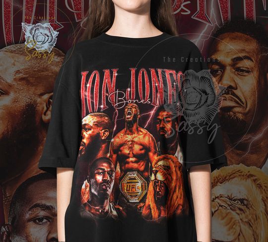 JON JONES 90s Vintage Shirt, Jon Jones Tshirt, UFC Graphic Tee