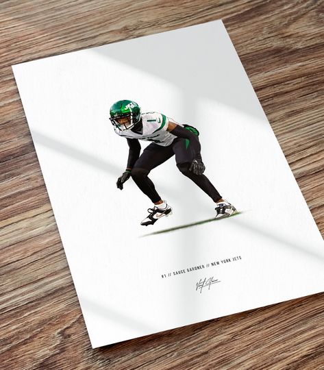 Sauce Gardner Poster New York Jets Football Poster