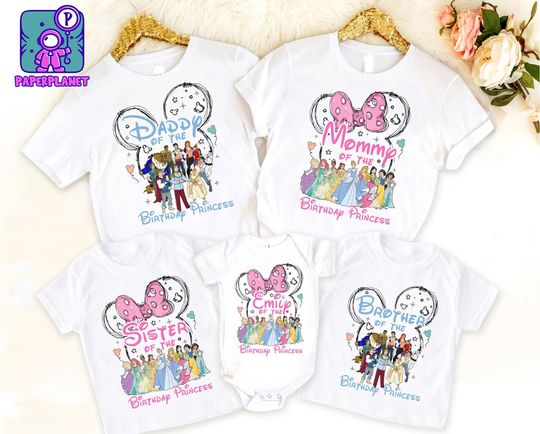 Disney Birthday Girl shirt, Disney Family Shirt, Disney Princess Shirt