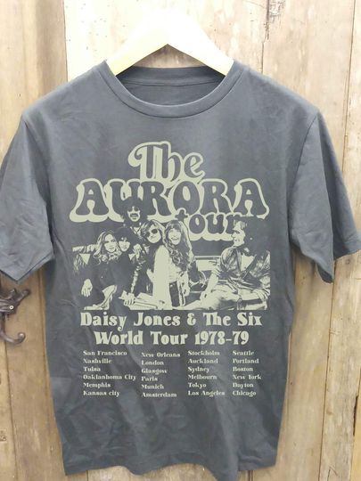 Aurora Tour 1978 Vintage T-Shirt featuring Daisy Jones and The Six T Shirt
