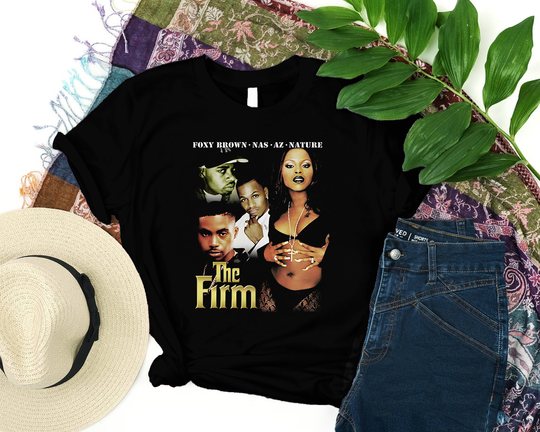 The Firm T-Shirt - Nas - Foxy Brown - AZ - Nature - Firm Biz Illmatic - One Love