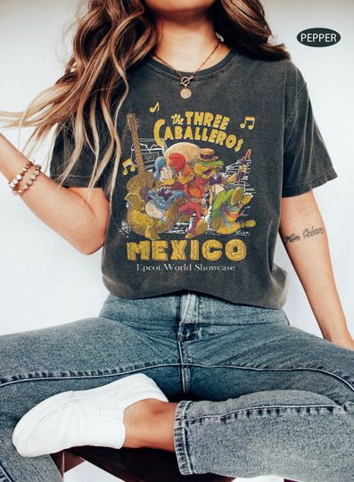 Discover The Three Caballeros Mexico Shirt, Epcot World Showcase Shirt