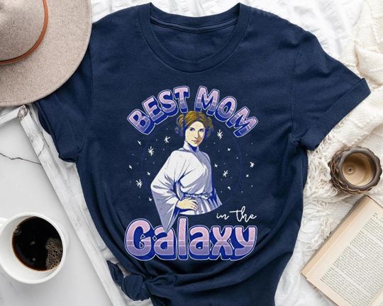 Best Mom In The Galaxy Princess Leia Mother's Day Disneyland 2023 T-Shirt