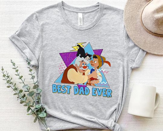 Best Dad Ever Geppetto Pinocchio T-Shirt Disney Trip 2023