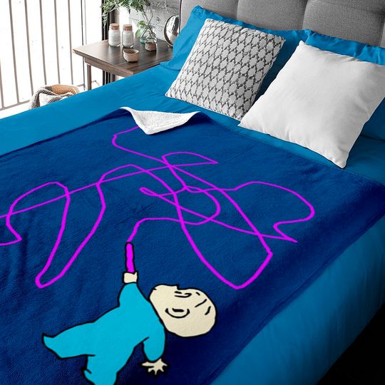 Discover Harold and the purple crayon Baby Blankets