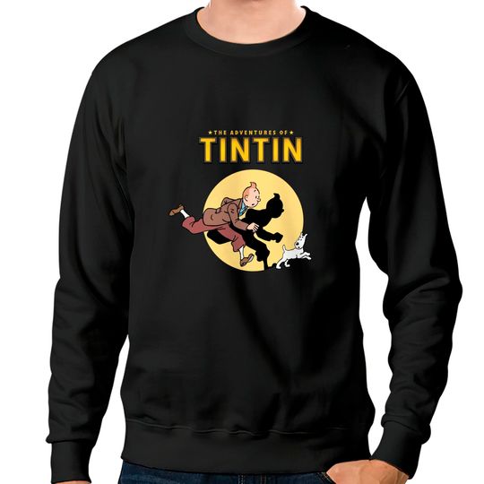 Discover The Adventures Of Tin Tin Retro Classic Vintage Cartoon Tintin Sweatshirts