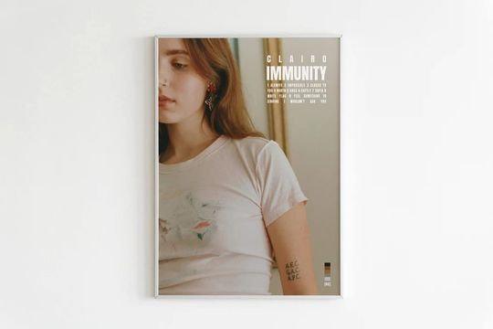 Discover Clairo 'Immunity' Album Poster | Album Tracklist Poster