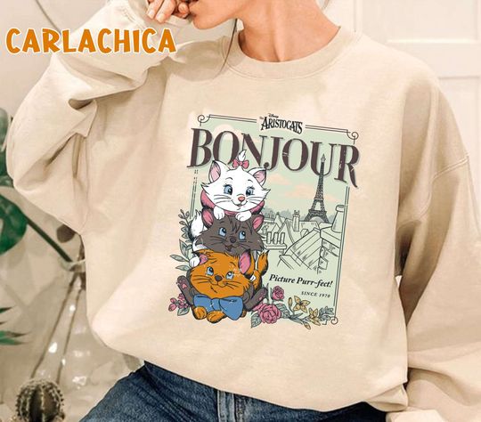 Disney The Aristocats Bonjour T-Shirt, Marie Aristocats